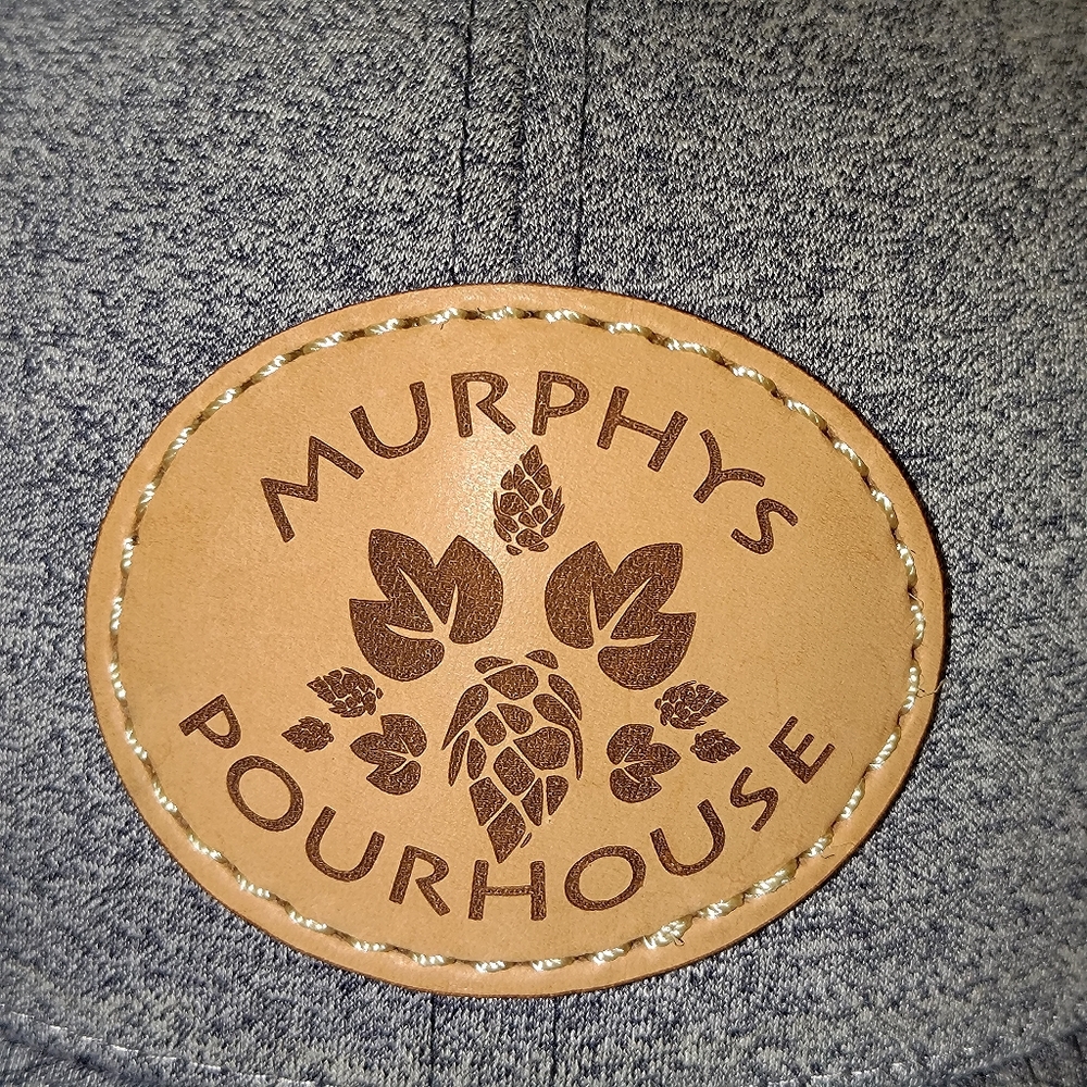 Murphy's Pourhouse Stitched Leather Patch Trucker… - image 5